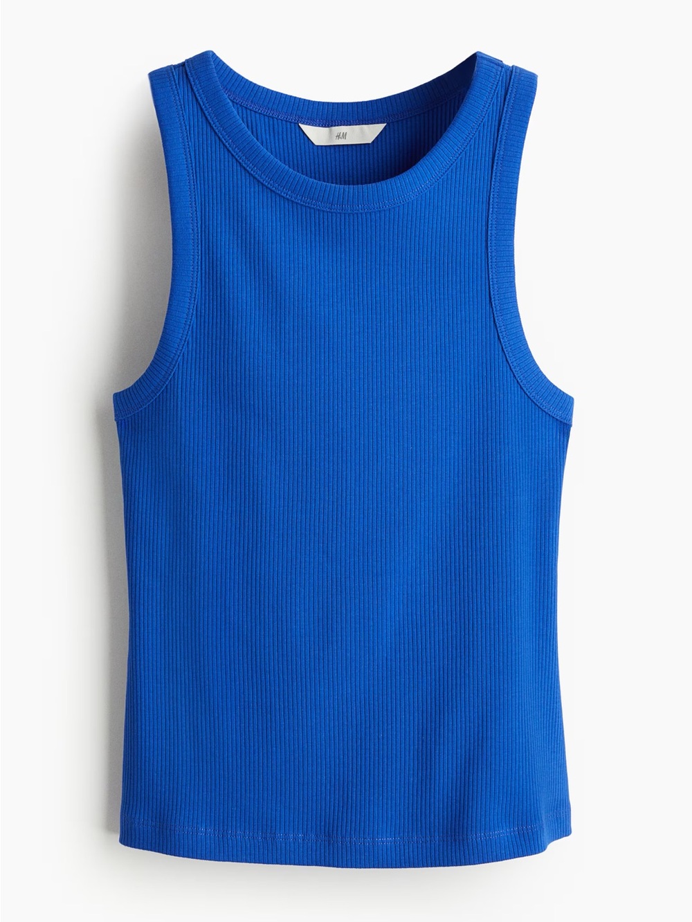 H&M Women’s Ribbed Tank Top - Blue